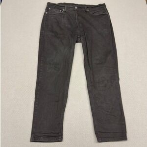 Levis 531 Jeans Mens 38x30 Black Denim Faded Straight Fit Classic Casual